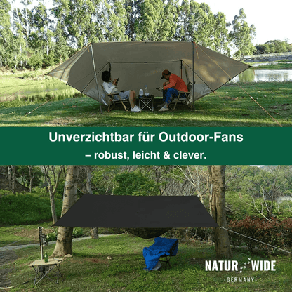 Vielseitiges Sonnen- & Regenschutz-Tarp