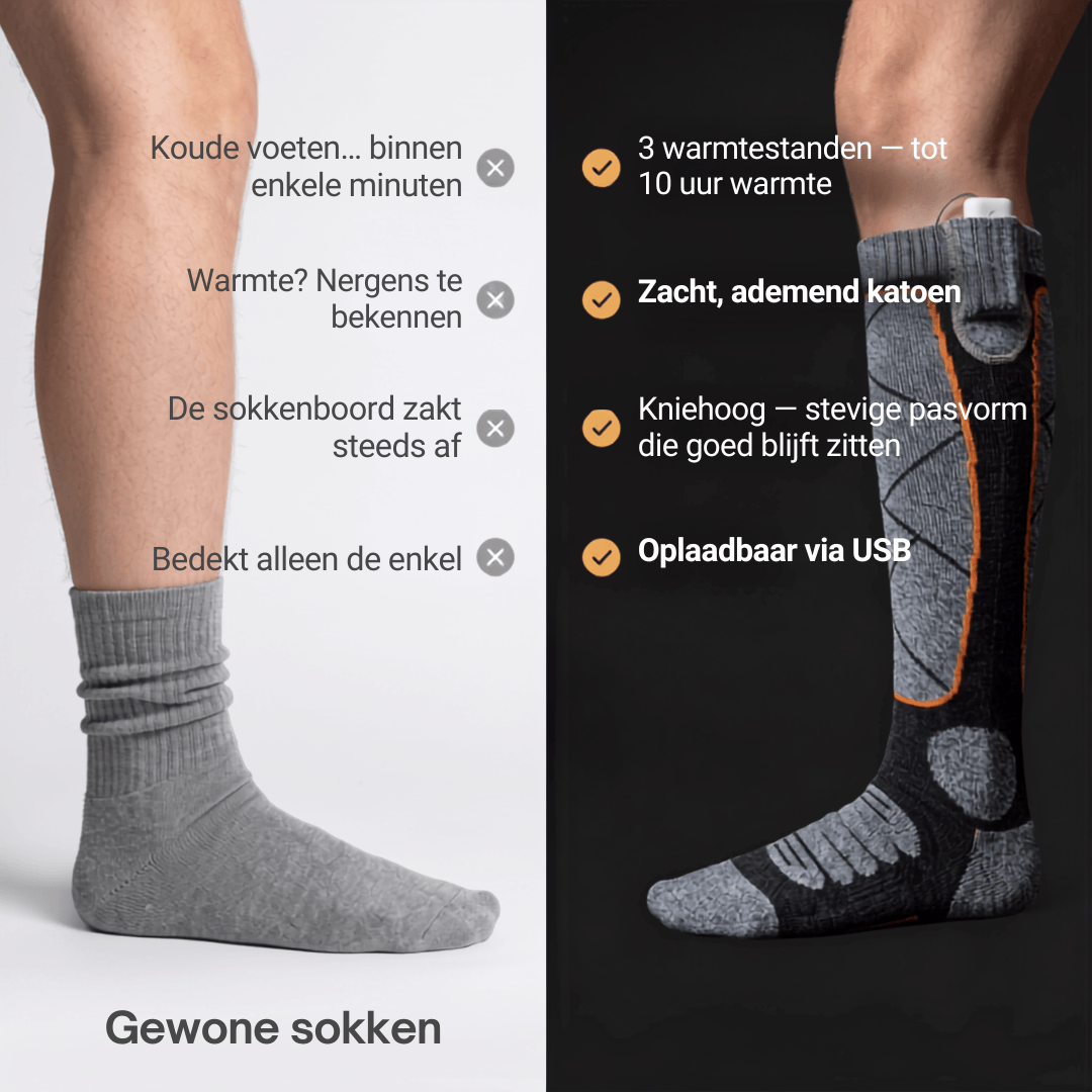 Warme sokken – perfect voor skiën, buitenactiviteiten en de winter.