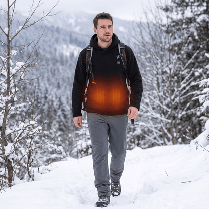 USB-verwarmde hoodie – Unisex hoodie met ritssluiting