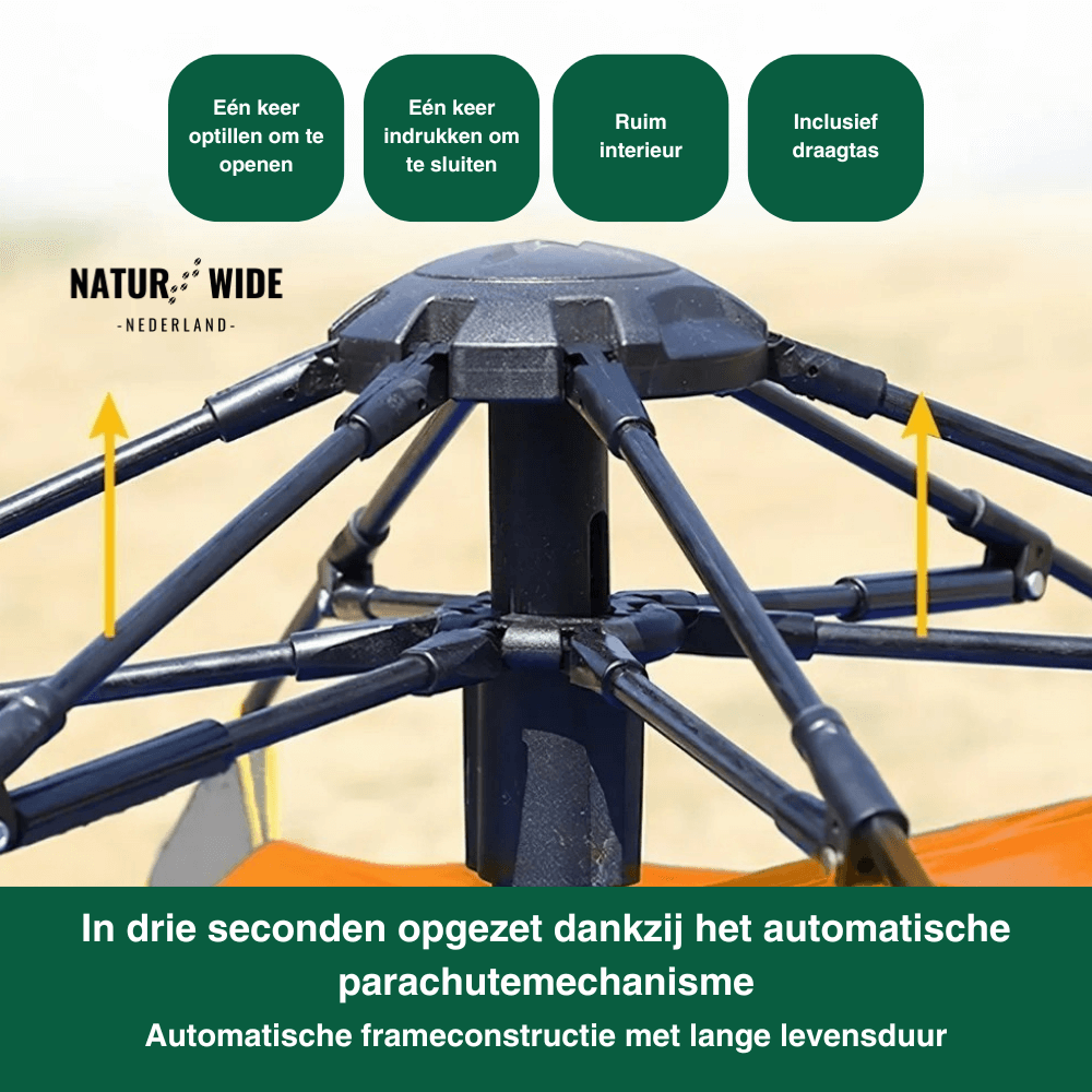 Naturwide buitentent – ​​Opent automatisch in 3 seconden