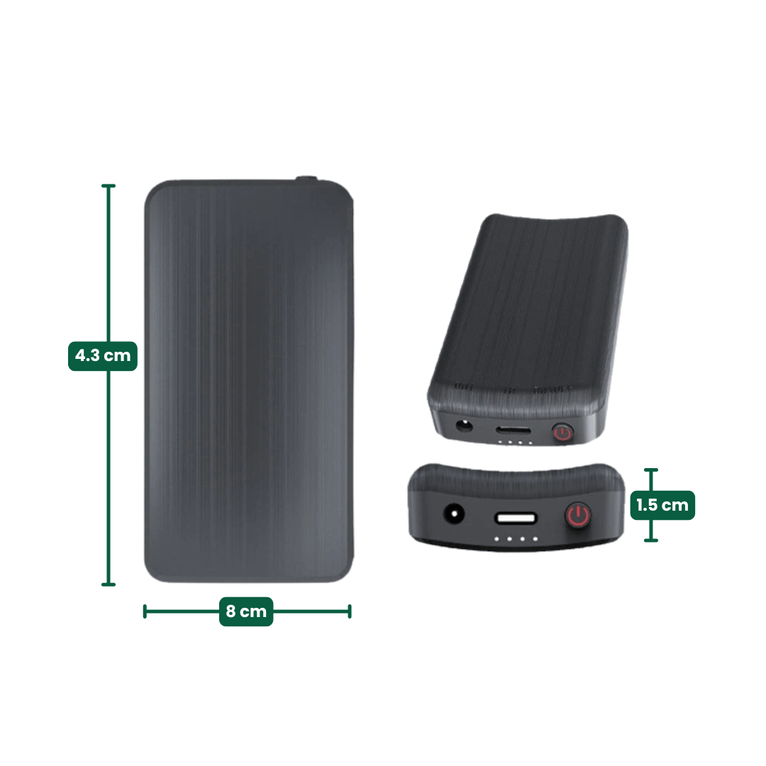 Powerbank voor warme sokken — 3,7V / 2A, 2×4000 mAh