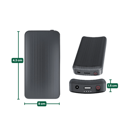 Powerbank voor warme sokken — 3,7V / 2A, 2×4000 mAh