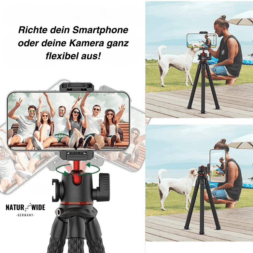 Flexibles Octopus-Stativ – Vielseitig für Kamera & Smartphone