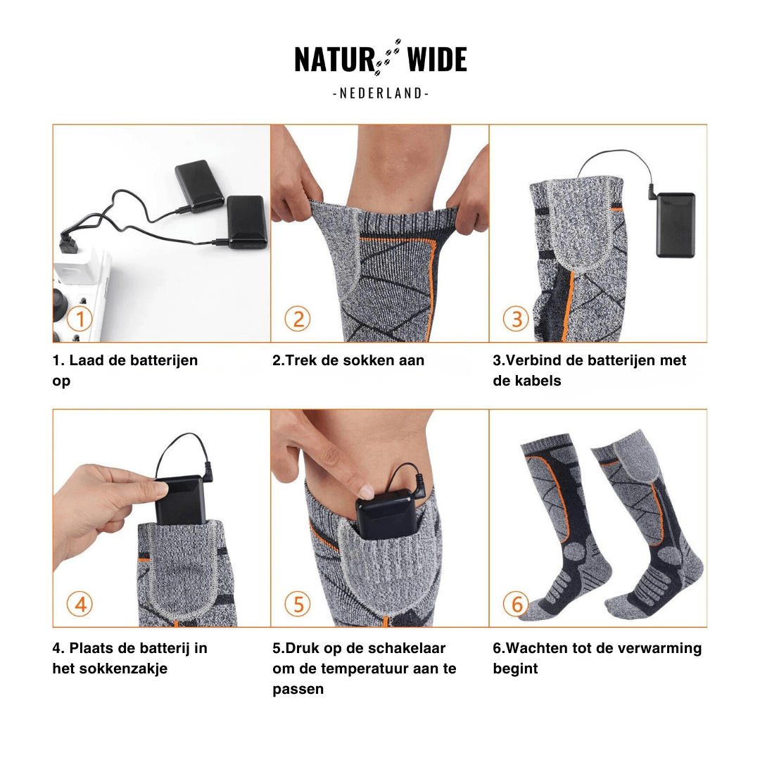 Warme sokken – perfect voor skiën, buitenactiviteiten en de winter.