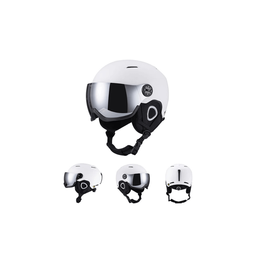 Premium Skihelm mit integriertem Visier – Warm & Stoßfest