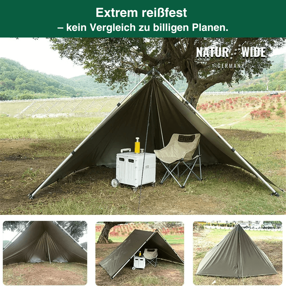 Vielseitiges Sonnen- & Regenschutz-Tarp