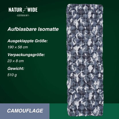 Ultraleichte Isomatte ohne Kopfstütze – Ideal für jedes Abenteuer unterwegs