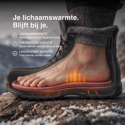 Zelfverwarmende thermo-inlegzolen voor de winter – traagschuim, bont en extra warm