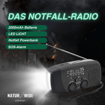 Notfall All in One Radio – Energie und Information in Blackout Notfällen