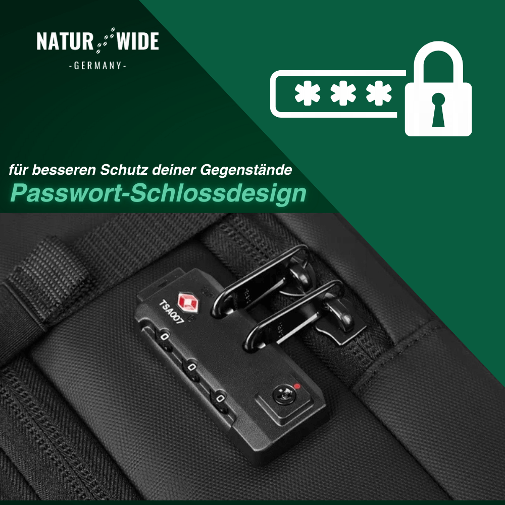 Kompressions-Rucksack mit Vakuum-Kompression & Laptopfach für jede Reise