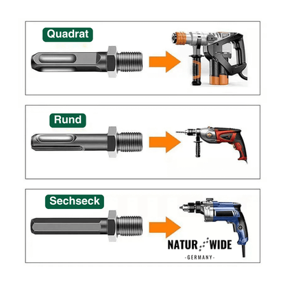 Brennholz-Spaltbohrer 32mm – Kegelspalter für Bohrmaschine