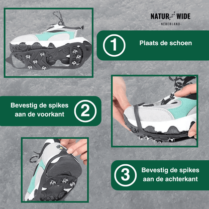 Antislip schoenspikes – uitstekende grip op ijshockeyschoenen en sneeuw