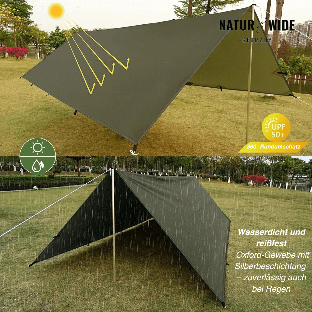 Vielseitiges Sonnen- & Regenschutz-Tarp