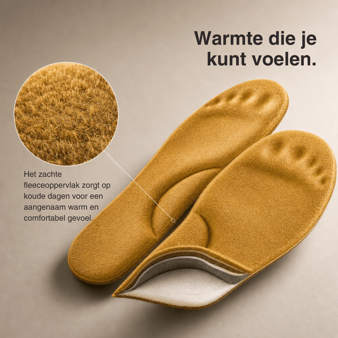 Zelfverwarmende thermo-inlegzolen voor de winter – traagschuim, bont en extra warm