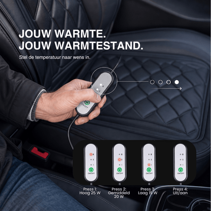 Verwarmde autostoelhoes