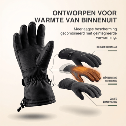 Verwarmde handschoenen – 3 warmtestanden, water- en winddicht