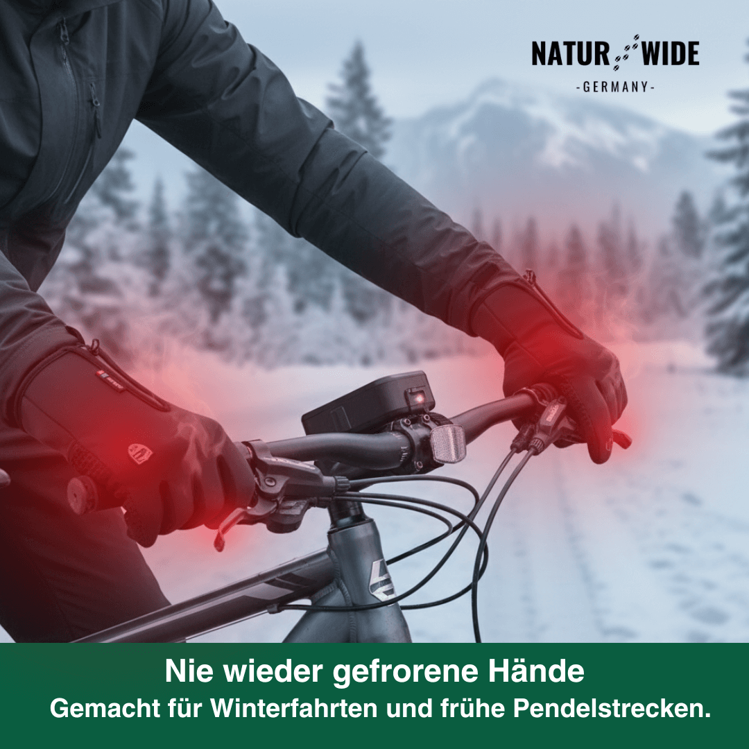 Beheizte Handschuhe (Powerbank-betrieben) –  Wasserdicht & Winddicht