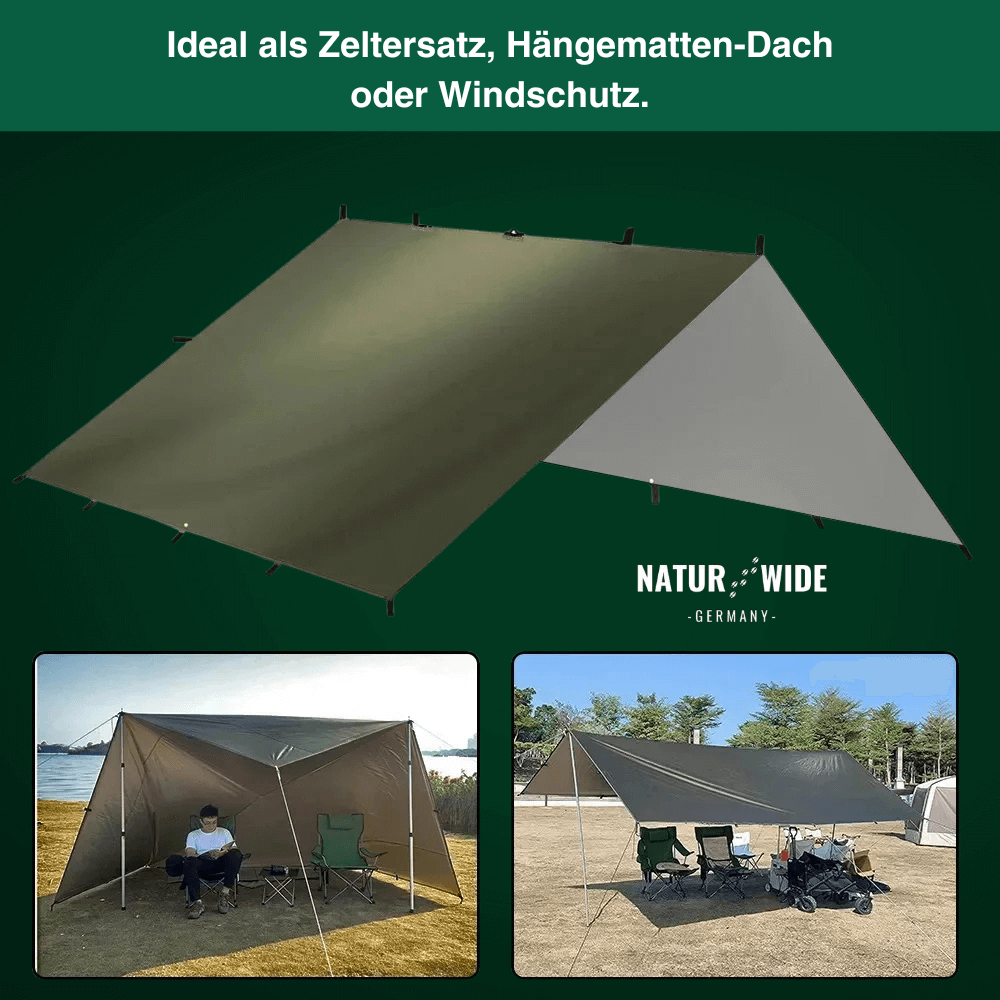 Vielseitiges Sonnen- & Regenschutz-Tarp