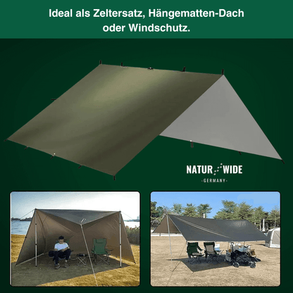 Vielseitiges Sonnen- & Regenschutz-Tarp