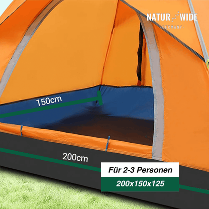 Naturwide Outdoor Zelt - Automatischer Aufbau in 3 Sekunden