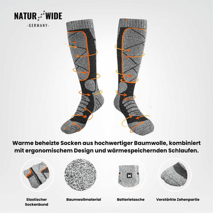 Beheizte Socken – Perfekt für Ski, Outdoor & Winter