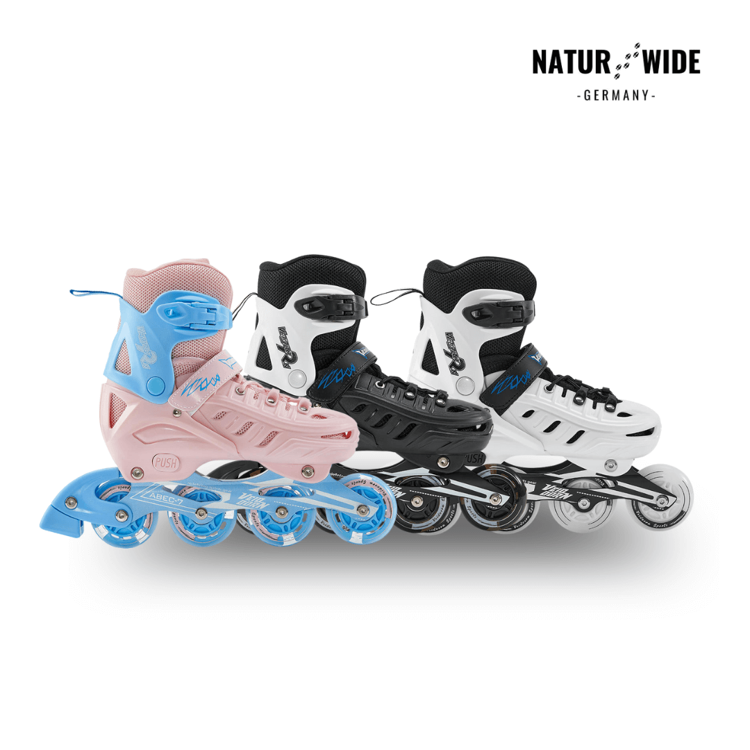 Verstellbare Inline Skates – Leuchtrollen (Kinder & Erwachsene)