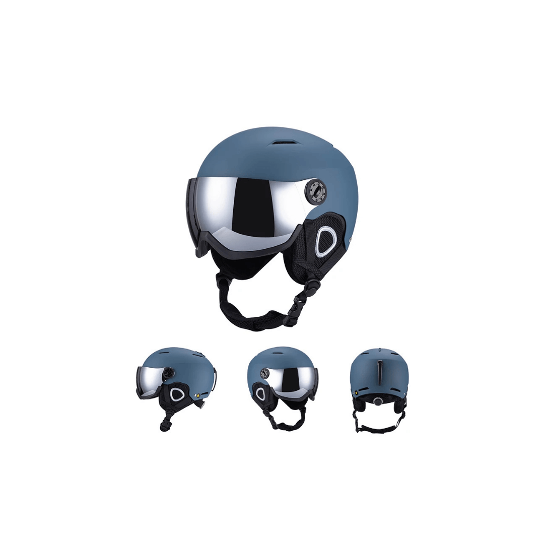 Premium Skihelm mit integriertem Visier – Warm & Stoßfest