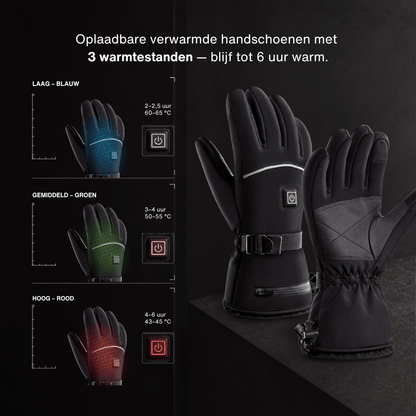 Verwarmde handschoenen – 3 warmtestanden, water- en winddicht