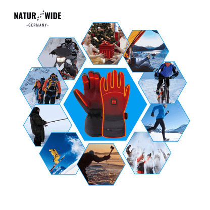 Beheizte Handschuhe – 3 Heizstufen, wasserdicht & winddicht