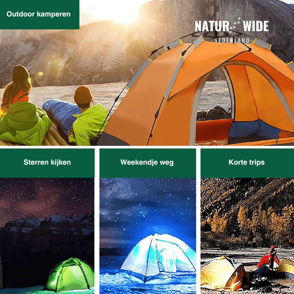 Naturwide buitentent – ​​Opent automatisch in 3 seconden
