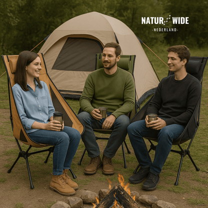 Naturwide Opvouwbare Campingstoel – Draagbaar & Comfortabel