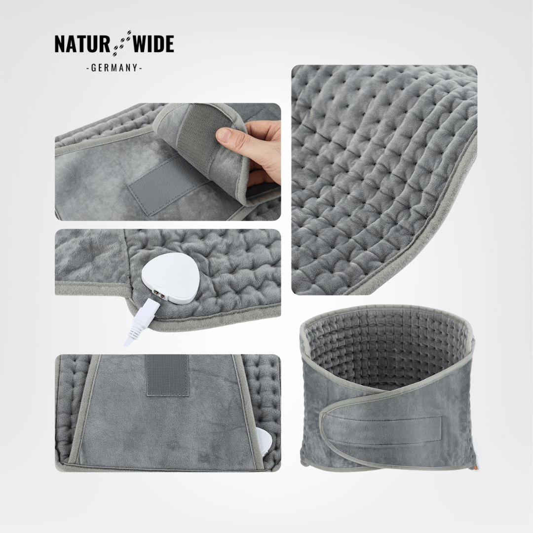 Elektrischer Heizgürtel Rücken – 9 Wärmestufen & Timer