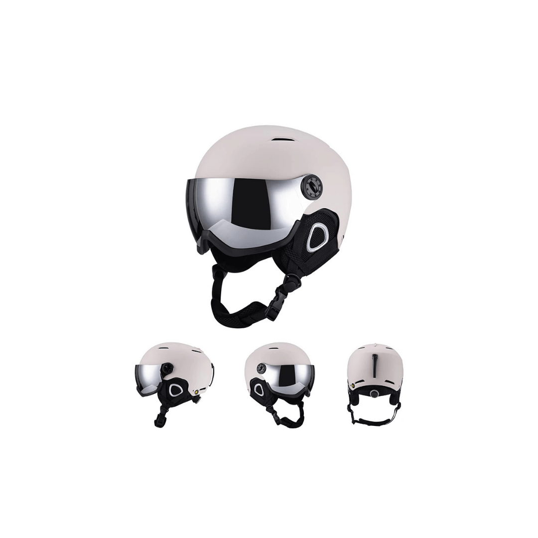 Premium Skihelm mit integriertem Visier – Warm & Stoßfest