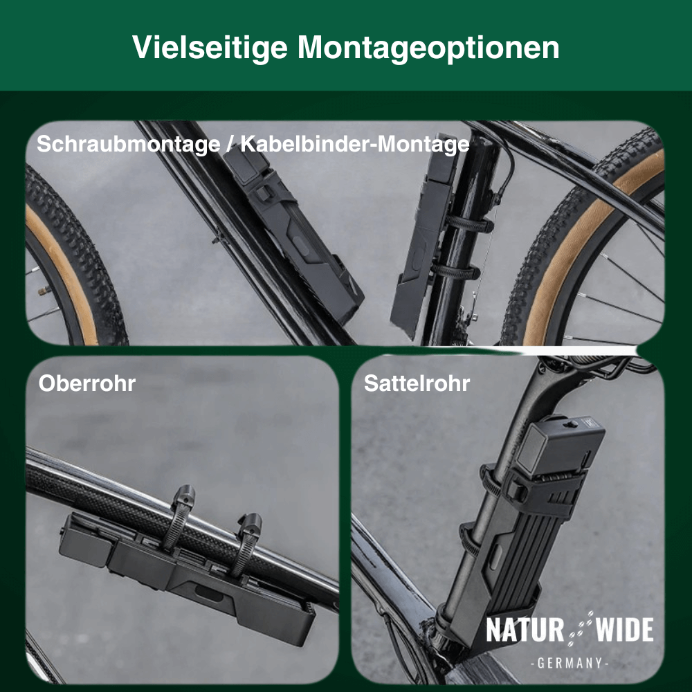 Klappschloss für Fahrrad & E-Scooter – Anti-Diebstahl