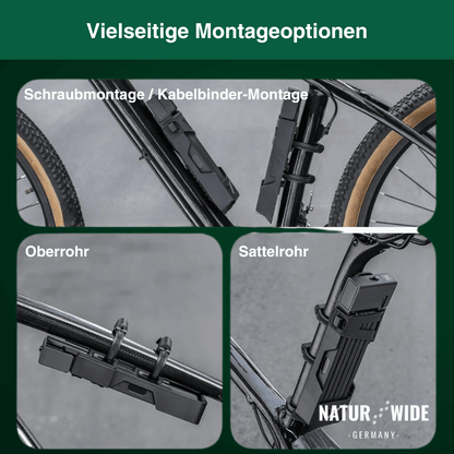 Klappschloss für Fahrrad & E-Scooter – Anti-Diebstahl