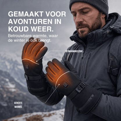 Verwarmde handschoenen – 3 warmtestanden, water- en winddicht