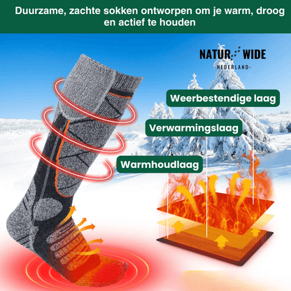 Warme sokken – perfect voor skiën, buitenactiviteiten en de winter.