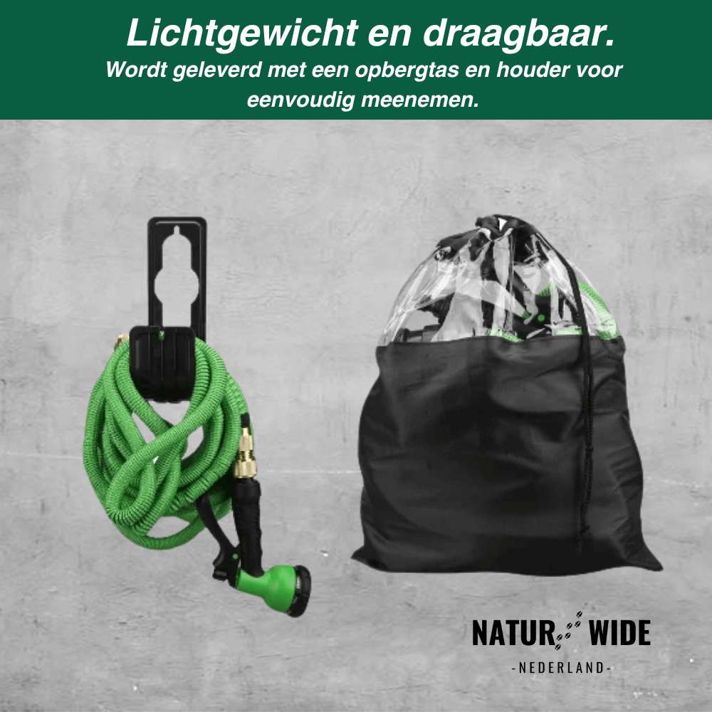 AquaFlex Pro – Flexibele Tuinslang met 7 Sproeifuncties