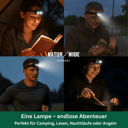Extrem Stirnlampe – Ultraleicht, Wiederaufladbar & Mit Bewegungssensor