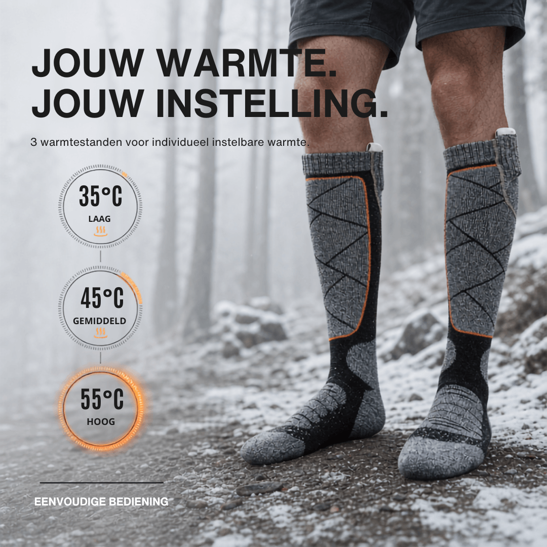 Warme sokken – perfect voor skiën, buitenactiviteiten en de winter.