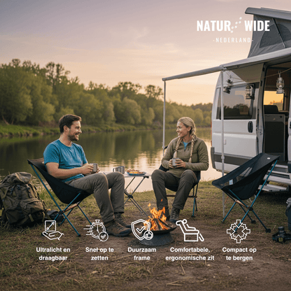 Naturwide Opvouwbare Stoel Pro – Comfortabel en draagbaar