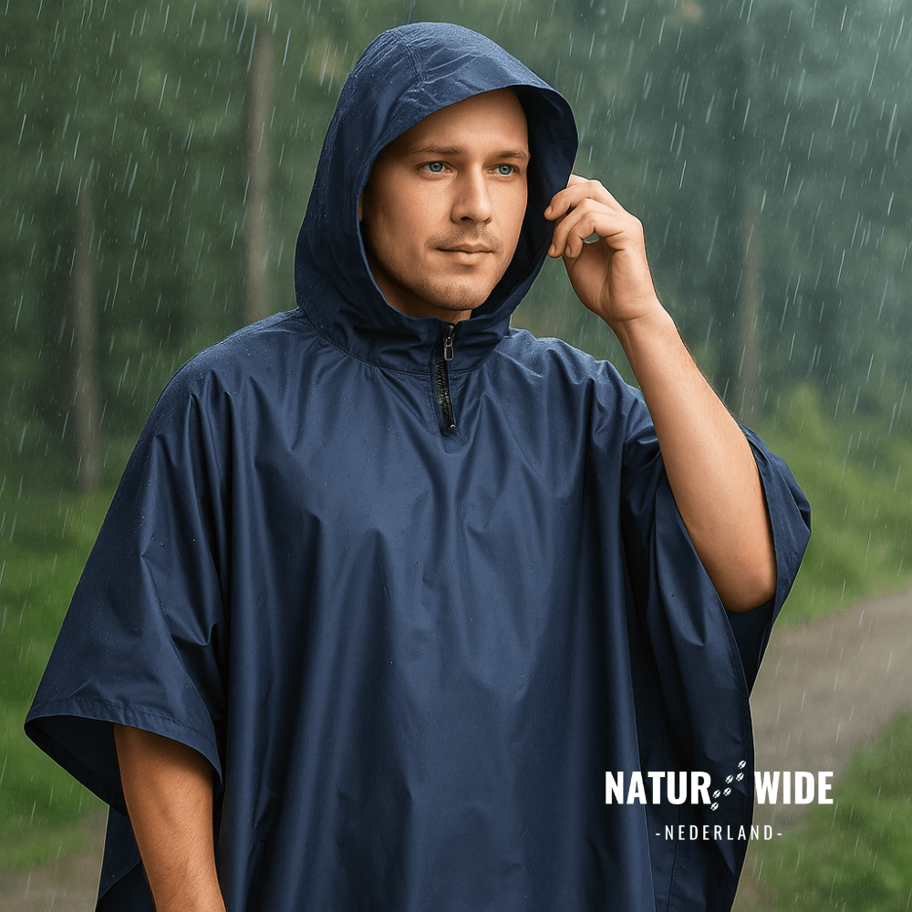 3-in-1 waterdichte regenponcho – Tentzeil & Grondzeil