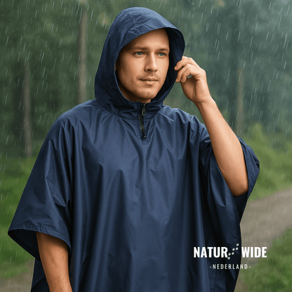 3-in-1 waterdichte regenponcho – Tentzeil & Grondzeil