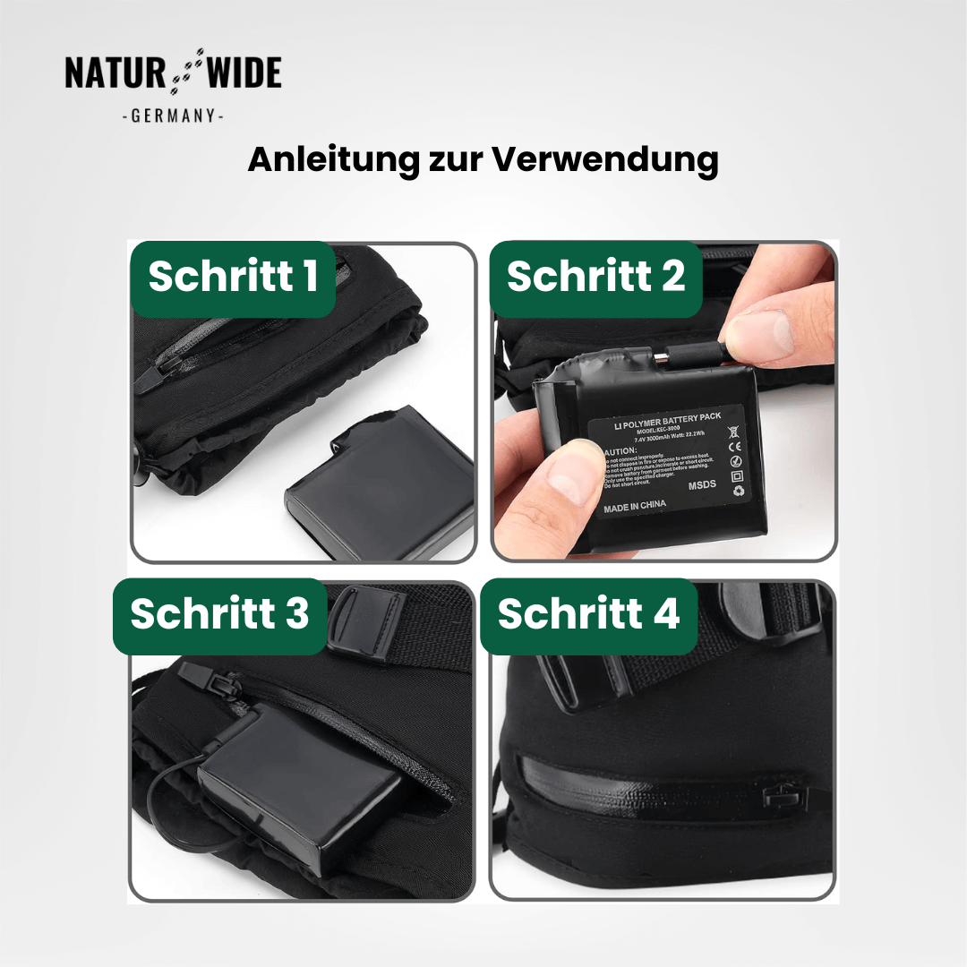 Beheizte Handschuhe – 3 Heizstufen, wasserdicht & winddicht