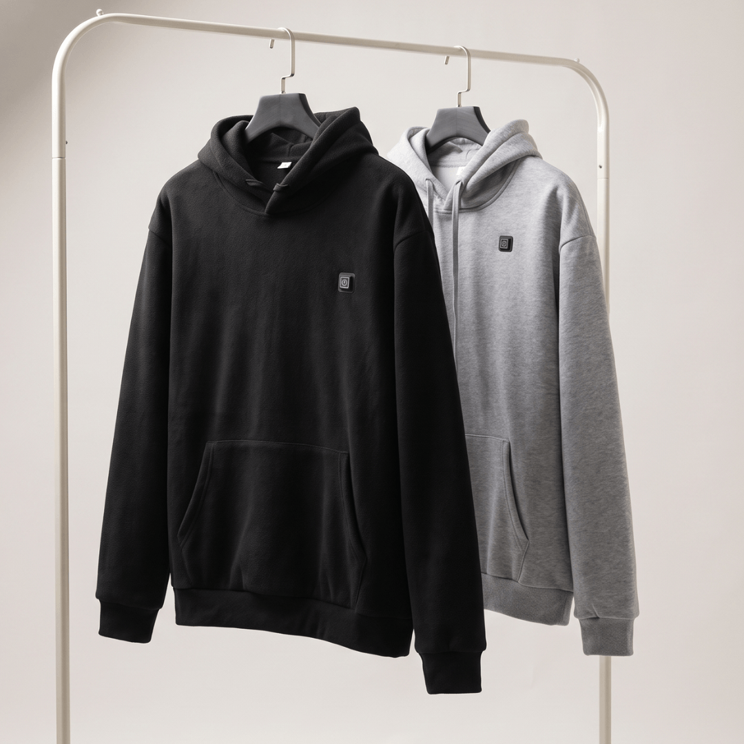 USB-verwarmde hoodie – Unisex hoodie met ritssluiting