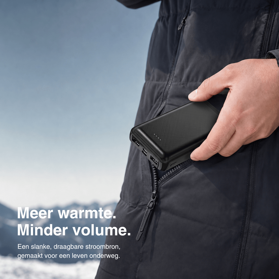 NaturWide Powerbank 5.000 mAh (5 V/2 A) – Voor verwarmde kleding
