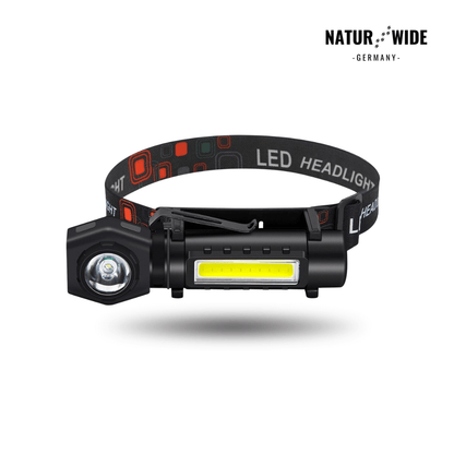 Multifunktionale 2-in-1 LED Taschenlampe & Stirnlampe