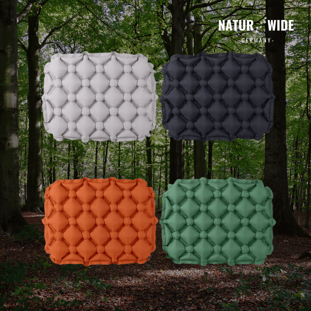 Ultraleichtes aufblasbares Sitzkissen – für Camping und Wandern