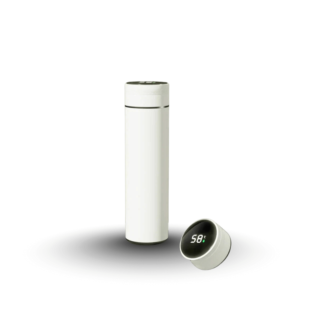 Naturwide Edelstahl Thermobecher 500ml mit Temperaturanzeige