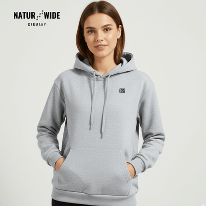 USB Beheizter Hoodie – Unisex Hoodie mit Reißverschluss